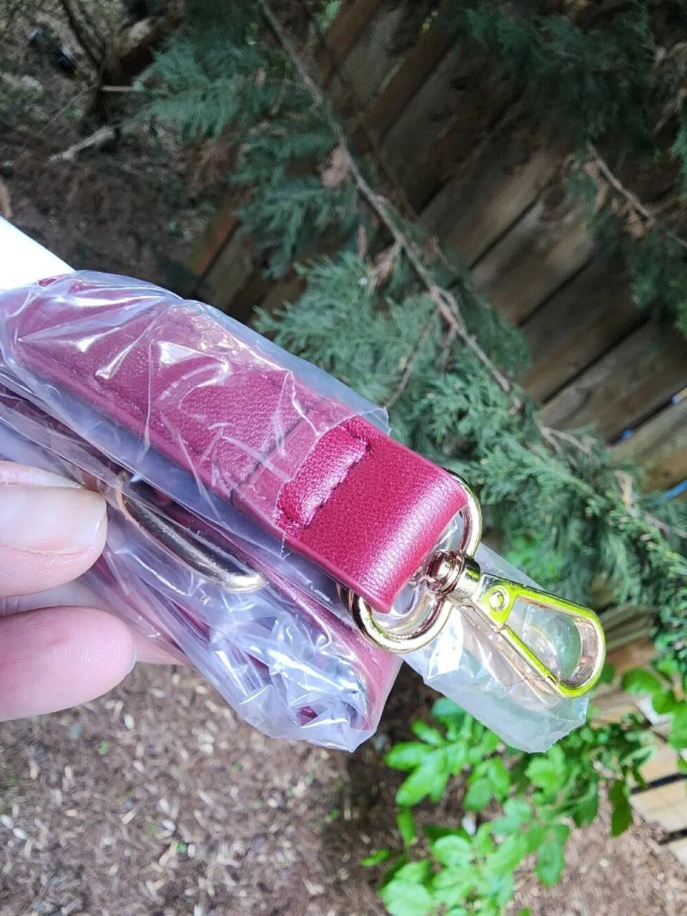*NWT* Badgley Mischka Burgandy Purse - crossbody or top handle - Picture 6 of 16